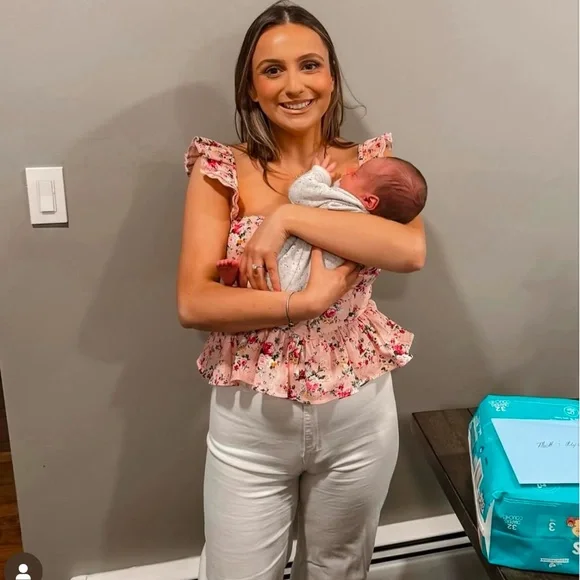 Like NEW ASTR the label floral corset top - Picture 7 of 8